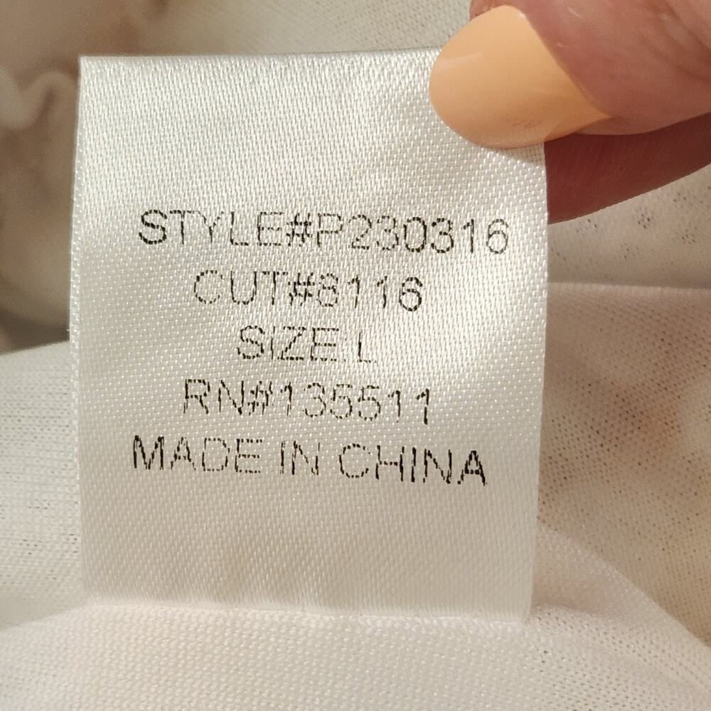 WHY DRESS NWT White & Gold Football Sequin Shorts, Size Large - Picture 13 of 13